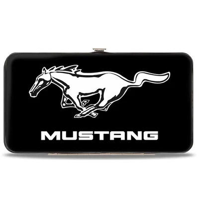 Hinged Wallet Ford Mustang Black/White Logo CENTERED (Importación USA) - Imagen 1 de 4