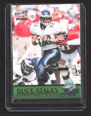2000 Pacific - Duce Staley #293 EAGLES #D 22/75 JERSEY NUMBER - Image 1 of 2