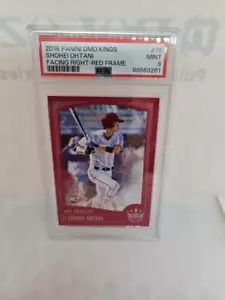 2018 Donruss Diamond Kings #76 Shohei Ohtani Facing Right RC Rookie PSA 9 MINT - Picture 1 of 2