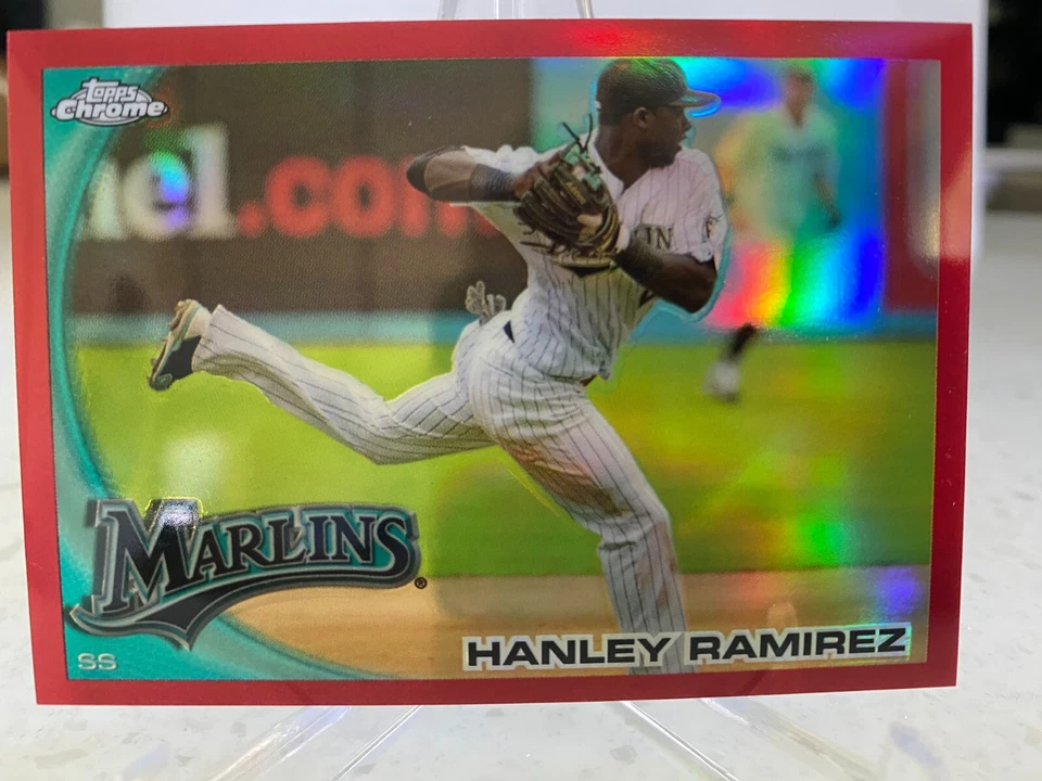 2010 Topps Chrome 'Red Refractor' Hanley Ramirez #153 serial'd /25 NM/MT! - Image 1 of 2