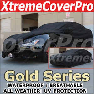 2022 2023 MASERATI QUATTROPORTE WATERPROOF CAR COVER W/MIRROR POCKET BLACK - Picture 1 of 12