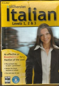 Istant Immersion Italian Levels 1-3 by Topics for Win XP/Vista & Mac OS 10.3.9 - Picture 1 of 7