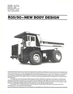 Brochure équipement - Euclid - R35 R50 - Carrosserie camion benne neuve (E8470) - Photo 1/1