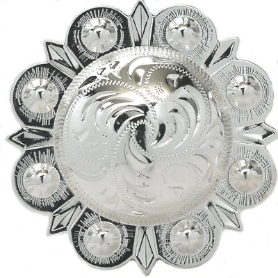 Berry Concho 2" Silver Screw Back 7864-02 - Image 1 of 3