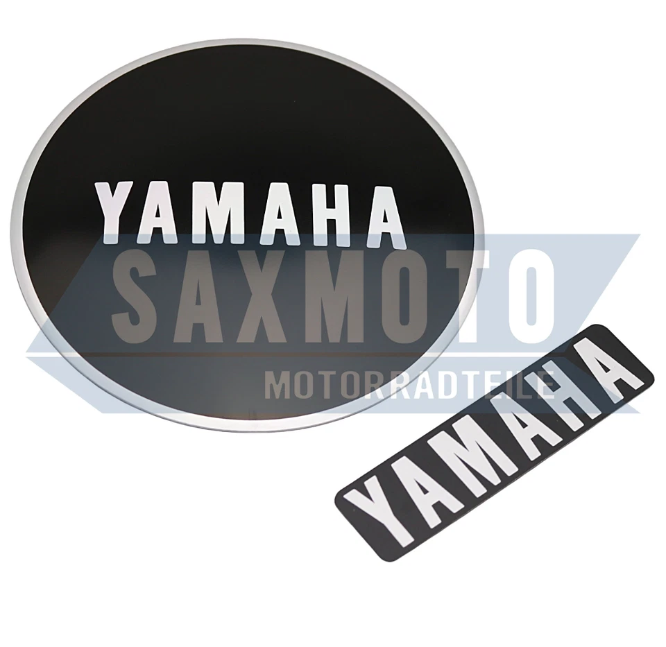  Motor Deckel Emblem Set YAMAHA RD250 RD350 1973-1975 Engine Case Badge Set - Image 1 of 1