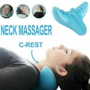 For Neck Pillow Traction Device Brace Support Pain Relief Massage Gift - Picture 1 of 8