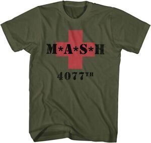 MASH Red Cross 4077th T-Shirt, American Classics Mash Mash 4077 Adult T-Shirt Te