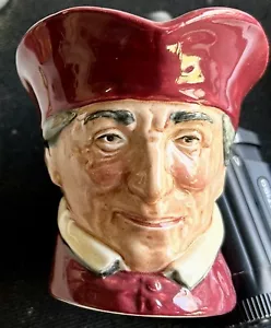 Vtg Royal Doulton Porcelain 3.5" Cardinal Toby Jug Character Mug Creamer Pitcher - Picture 1 of 4