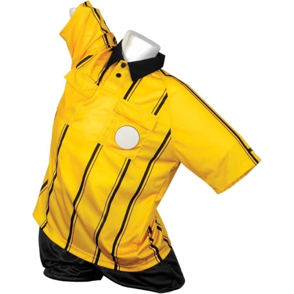 Kwik Goal Premier Referee Jersey XL Short Sleeve Yellow Soccer FAST SHIP! D71 - Image 1 of 1