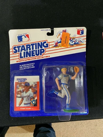 1988 Starting Lineup Robin Young Action Figure Baseball Card Milwaukee Brewers Cover