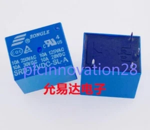5 PCS NEW SONGLE SRD-12VDC-SL-A 4-pin relay - Picture 1 of 2
