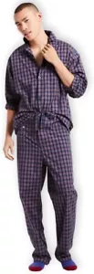 Brooks Brothers Mens Cotton 2-pc Pajama Shirt & Pants Lounge Set Size M only - Picture 1 of 4