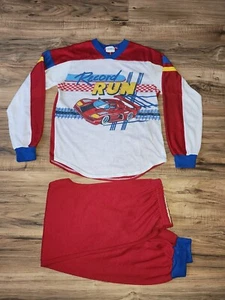 Vintage Carters Pajamas w/ Race Car Youth Size 12 Long Sleeve Red With  Bottoms - Picture 1 of 18