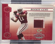 2004 Playoff Honors Larry Fitzgerald Rookie Gems Patch 7/25!