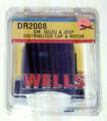 Wells DR2008 1982 - 1991 GM Isuzu & Jeep Distributor Cap & Rotor New in Box - Image 1 of 2