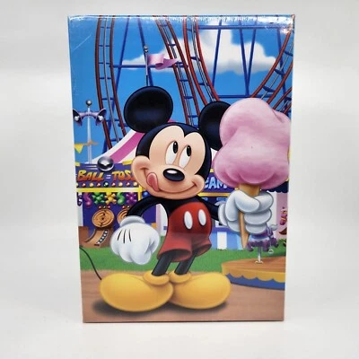 Disney Mickey Mouse Carnaval Juguete Caja de Almacenamiento Contenedor Rectángulo 11"x7.5"x4.5" Foto 1 de 4