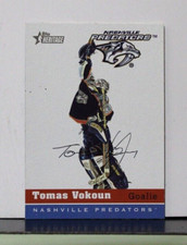 2000-01 Topps Heritage Predators Hockey Card #212 Tomas Vokoun