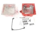 LOT OF 2 NEW WHEELOCK WBB-R OUTDOOR BACKBOX RED WBBR