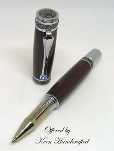 ia - Keen Handcrafted Handmade Katalox Majestic Chrome Tintenroller - Bild 1 von 6