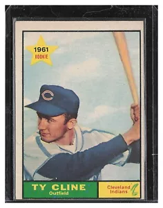 1961 Topps #421 Ty Cline SP RC - Foto 1 di 2