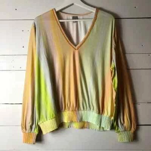 New Bl^nk London Tie Dye Cotton Jersey Blouse Size Medium - Picture 1 of 7