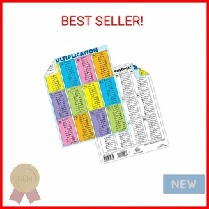 Carson Dellosa 30-Piece Jumbo Multiplication Chart, 8.5" x 11" Posters with Time - Picture 1 of 2