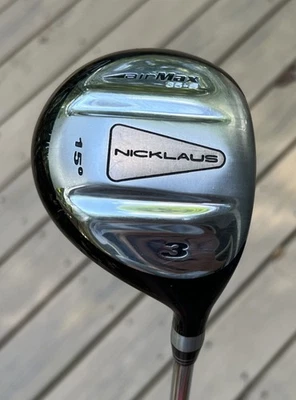 Nicklaus AIR MAX 35-S Fairway #3 Wood 15° Shock Shield Steel Shaft Golf Club RH - Image 1 of 4