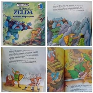 1989 Golden Books Nintendo The Legend Of Zelda Moblin's Magic Spear Link book - Picture 1 of 11