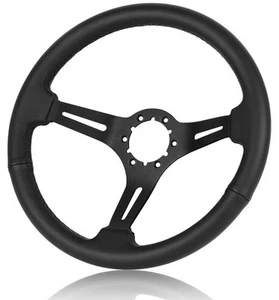 14" Racing Steering Wheel For Corvette 1963-1982 Perforated Leather Trim Stitch - Picture 1 of 6