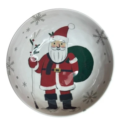 "Juego de 7 cuencos de Navidad de melamina de Santa Target Holiday 7,25"" cereal Wondershop" Foto 1 de 4