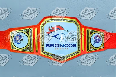Cinturón Campeonato Denver Broncos Adulto Talla 2mm Latón Foto 1 de 4