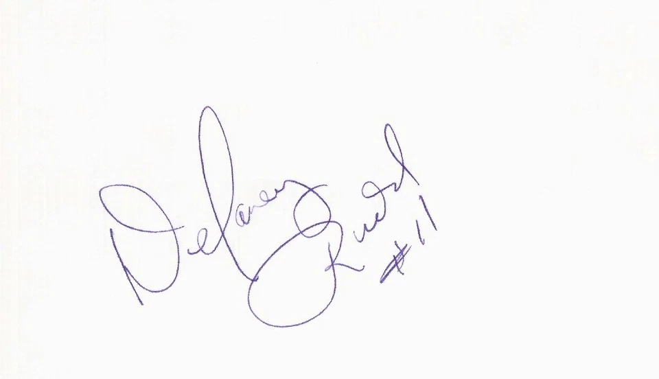 Delaney Rudd Utah Jazz NBA Point Guard Autographed 3x5 Index Card Trail Blazers - Image 1 of 1