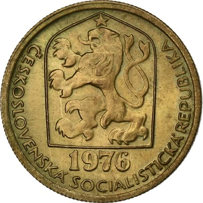 [#1222941] Czechoslovakia, 20 Haleru, 1976, Nickel-brass, AU, KM:74 - Image 1 of 2