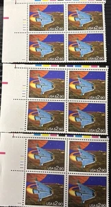Futuristic Space Shuttle 12 TOTAL stamp blocks $2.90 each US stamps Scott #2543 - Picture 1 of 3
