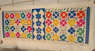 亨利·马蒂斯海报 Litho 大型构图带面具停止外观很少提供 — 第 1/2 张图片