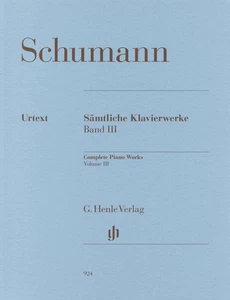 Schumann: Piano Works Volume 3 Op. 13-Op. 16/Henle Publishing/Original Edition/P - Picture 1 of 1