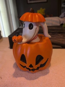 Disney Nightmare Before Christmas Zero cane fantasma zucca figura decorazione Halloween - Foto 1 di 6