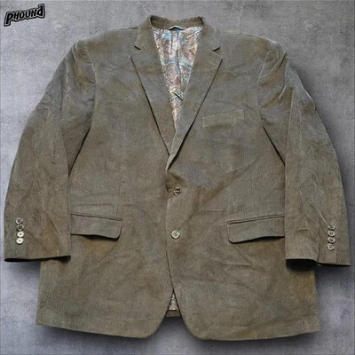 Lauren Ralph Lauren Blazer Mens 48R Corduroy Paisley Lined Sport Coat Jacket - Image 1 of 4