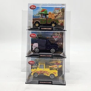 Lot Of 3 Disney Pixar Cars Drag Star, DraculaMater Materhosen In Case NIB Exclsv - Picture 1 of 16