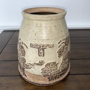 Vase poterie maya vintage décoration d'intérieur mexicaine