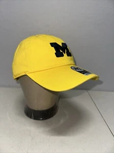 Michigan Wolverines NCAA '47 Brand Yellow Clean Up Adjustable Strapback Hat - Picture 1 of 6