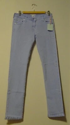 Pantalones de mezclilla de tiro bajo vintage SASS & BIDE "Frayed Misfits" nuevos con etiquetas - talla 30 - madera de cuña Foto 1 de 4