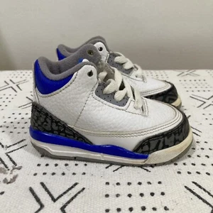 Air Jordan 3 Toddler Racer Blue 4c - Picture 1 of 6