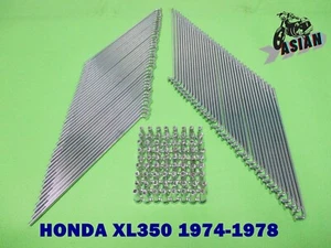 HONDA XL350 1974-1978   FRONT & REAR SPOKE SET "CHROME NIPPLES" 21"/18" [as1278] - Picture 1 of 7