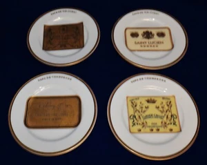 Vintage Williams Sonoma Japan VINS de CHAMPAGNE 4er Set 6 1/4"d Canapé Teller - Bild 1 von 7