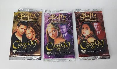 (3x Lot) BUFFY THE VAMPIRE SLAYER CLASS OF 99 CCG BOOSTER PACKS SEALED-fast ship - Image 1 of 2