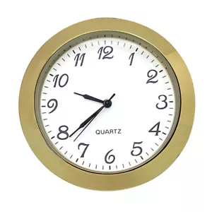 Orologio Lunetta Al Quarzo Movimento Inserire Oro Con Numeri Arabi 25mm-55mm - Foto 1 di 3