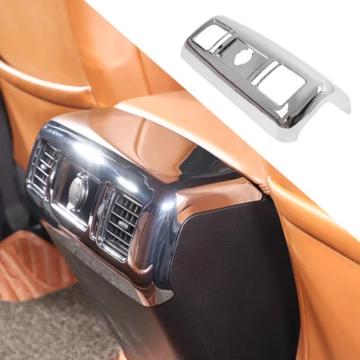 Cubierta de moldura de aire acondicionado interior ABS plateada para Toyota Tundra 2007-2021 EE. UU. Foto 1 de 4