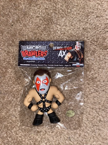 Demolition Ax Micro Brawlers Pro Wrestling Crate Exclusive Figure, AEW Cover