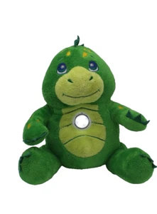 9" FLASHLIGHT FRIENDS PLUSH GREEN DINOSAUR 2013- STUFFED ANIMAL IDEA VILLAGE - Picture 1 of 4